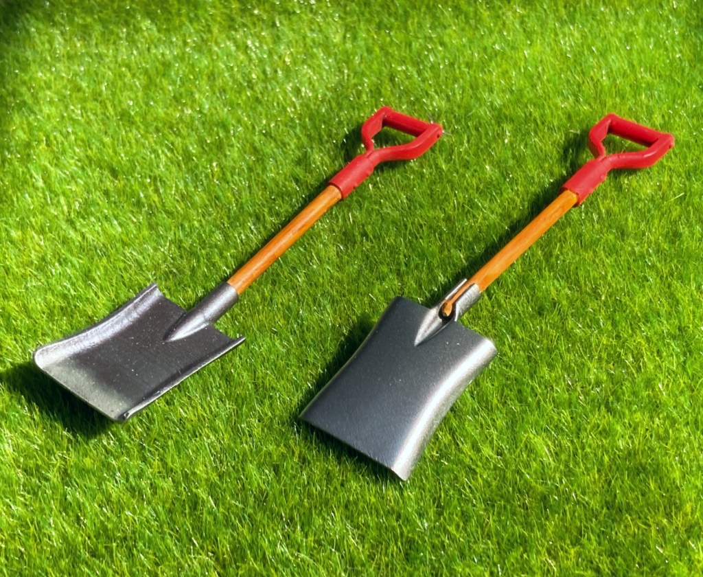 1/12ガレージキット 角スコップ