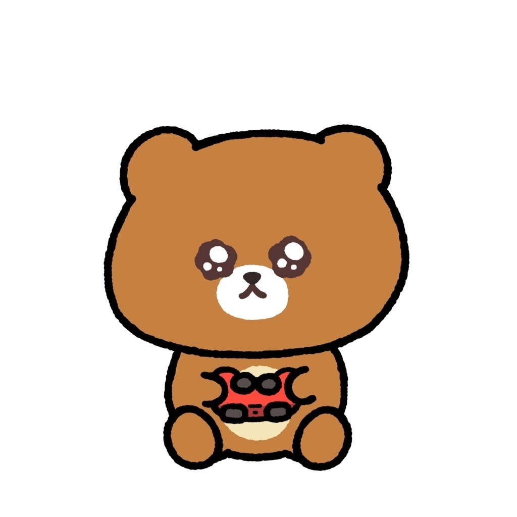 【Live2Dモデル】ゲームもできる熊さん