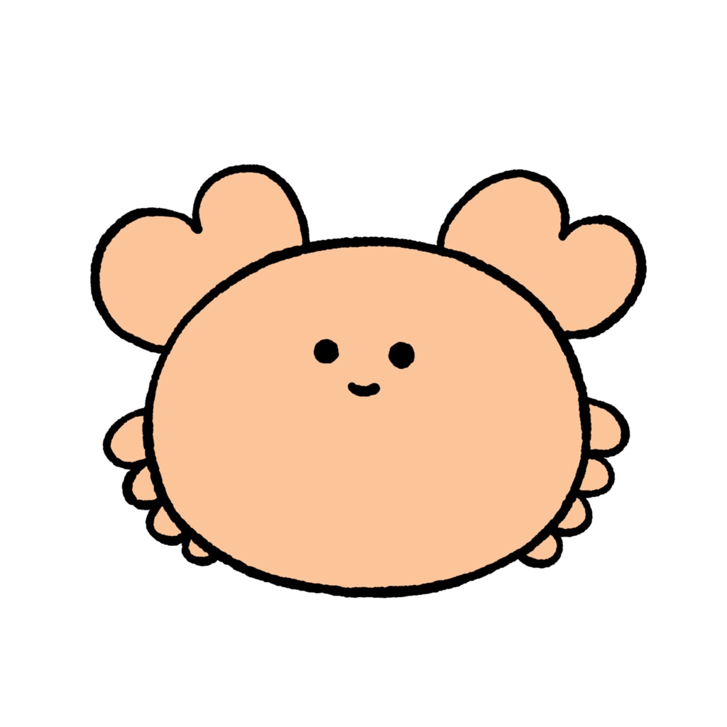 ゆるさ盛り盛りカニVTuber【汎用モデル】