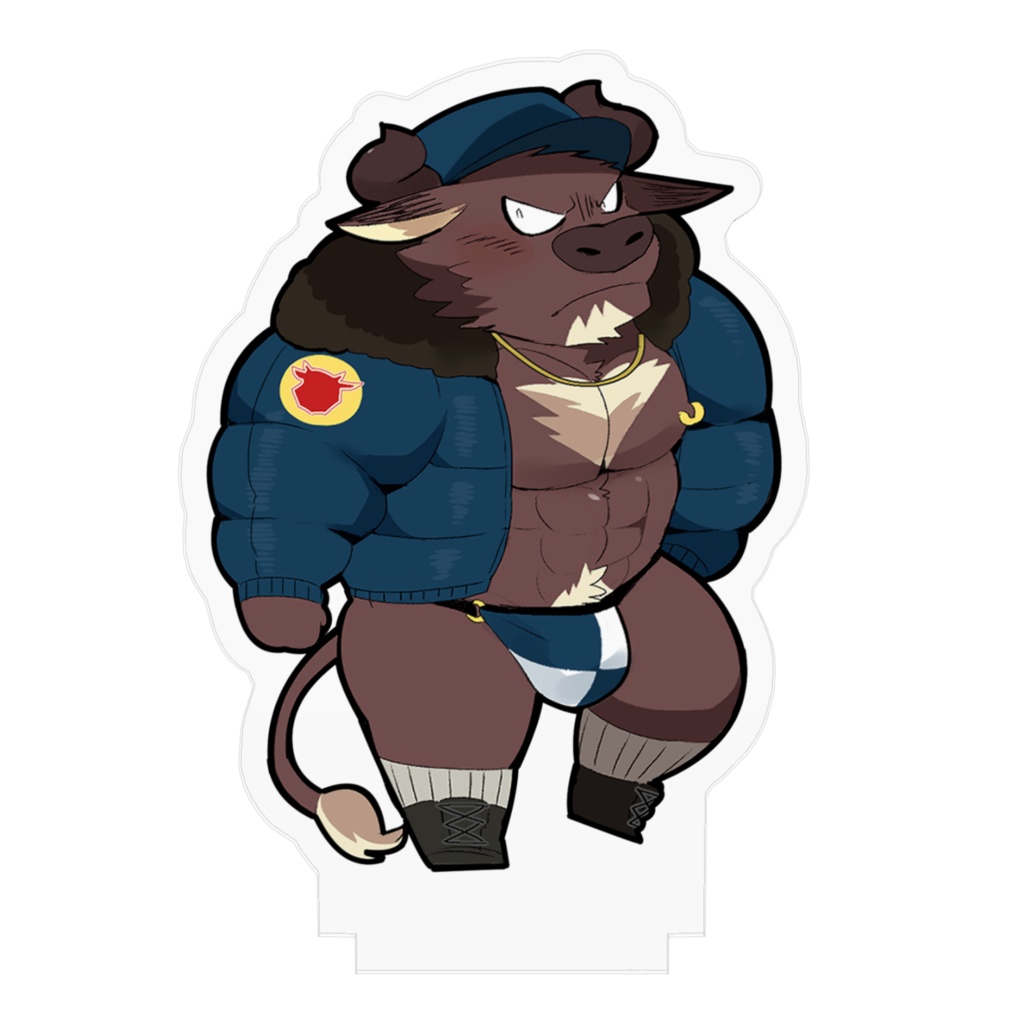 エナドリ牛さんのアクリルフィギュア