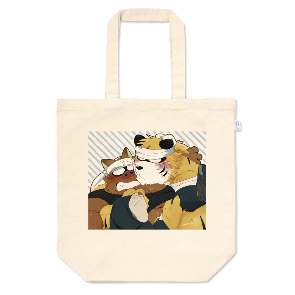 おやっさんとボウズくんトートバッグ(姫だっこ)