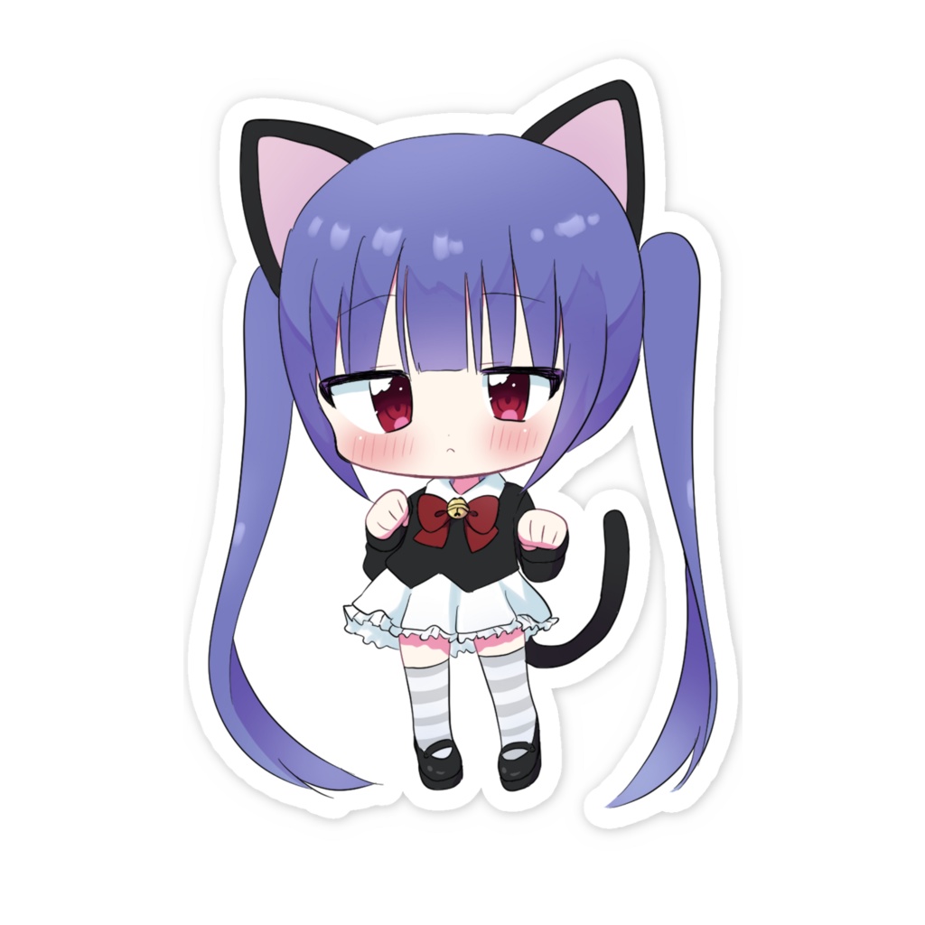 にゃんにゃんステッカー