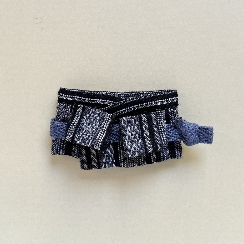 ぬい用浴衣（黒×柄）