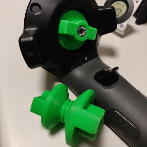 【販売終了】 トラッカー化 VIVE コントローラー用 カメラネジ (1/4インチ メス) マウンター