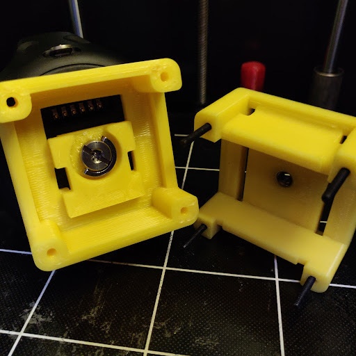 【別注】モバイルバッテリー内蔵可能 標準カメラねじ(1/4インチ)対応 ワンタッチマウント