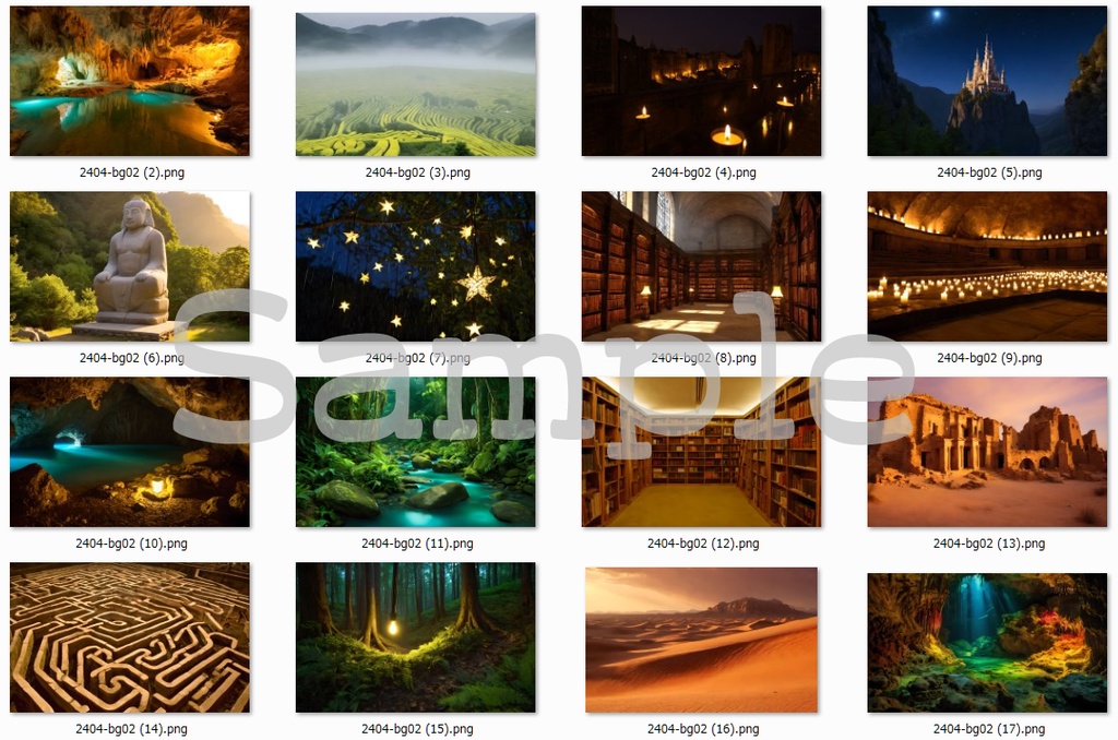 『無料配布』 ファンタジックな背景素材色々