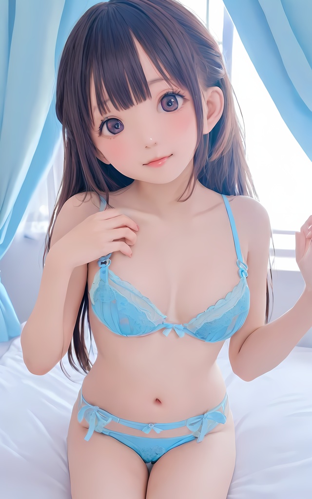 人物素材ーランジェリー少女 セミリアル