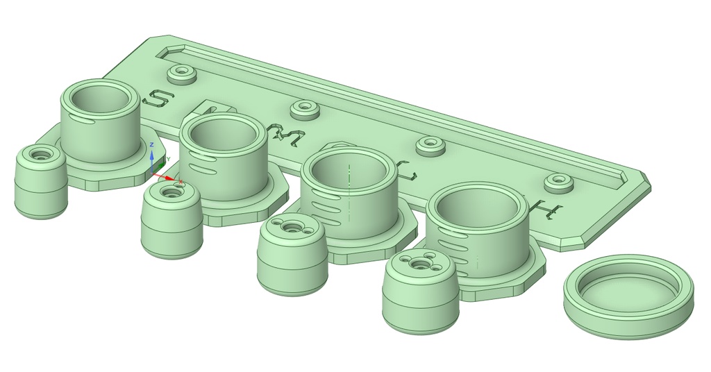 【頒布時期未定】【ミニ四駆】おしこみちゃん 4種類【タイヤ取り付け治具】