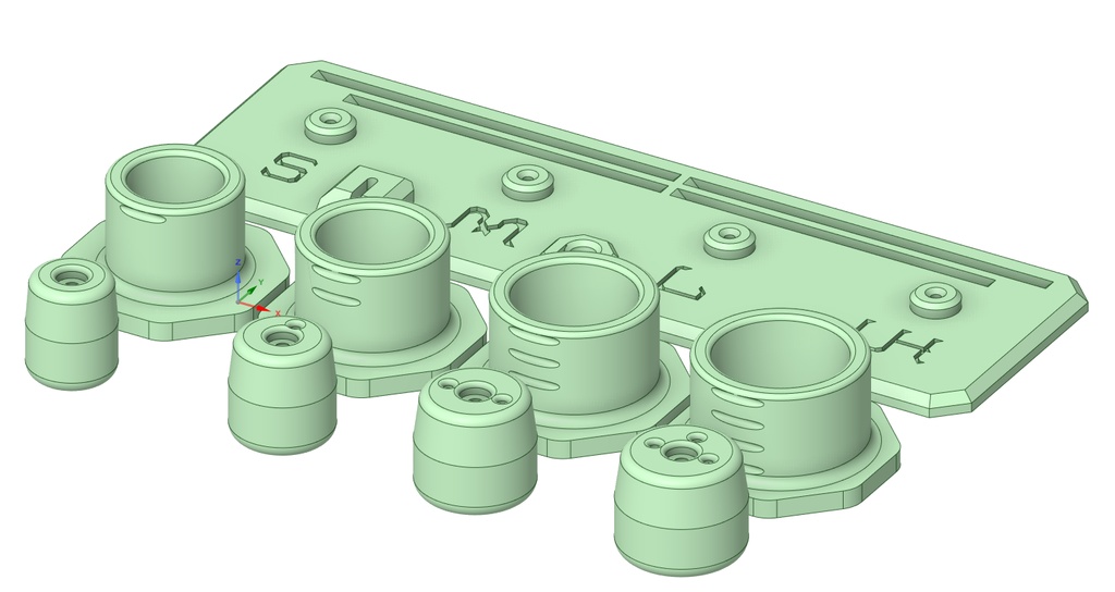 【ミニ四駆】おしこみちゃん 4種類【タイヤ取り付け治具】