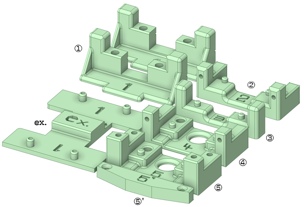 【ミニ四駆】やわらかさんとごきげんちゃん【MSフレキ加工補助治具他】