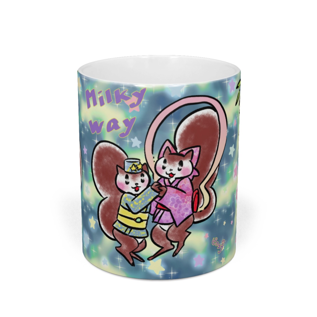 リス君のミルキーウェイマグカップ
