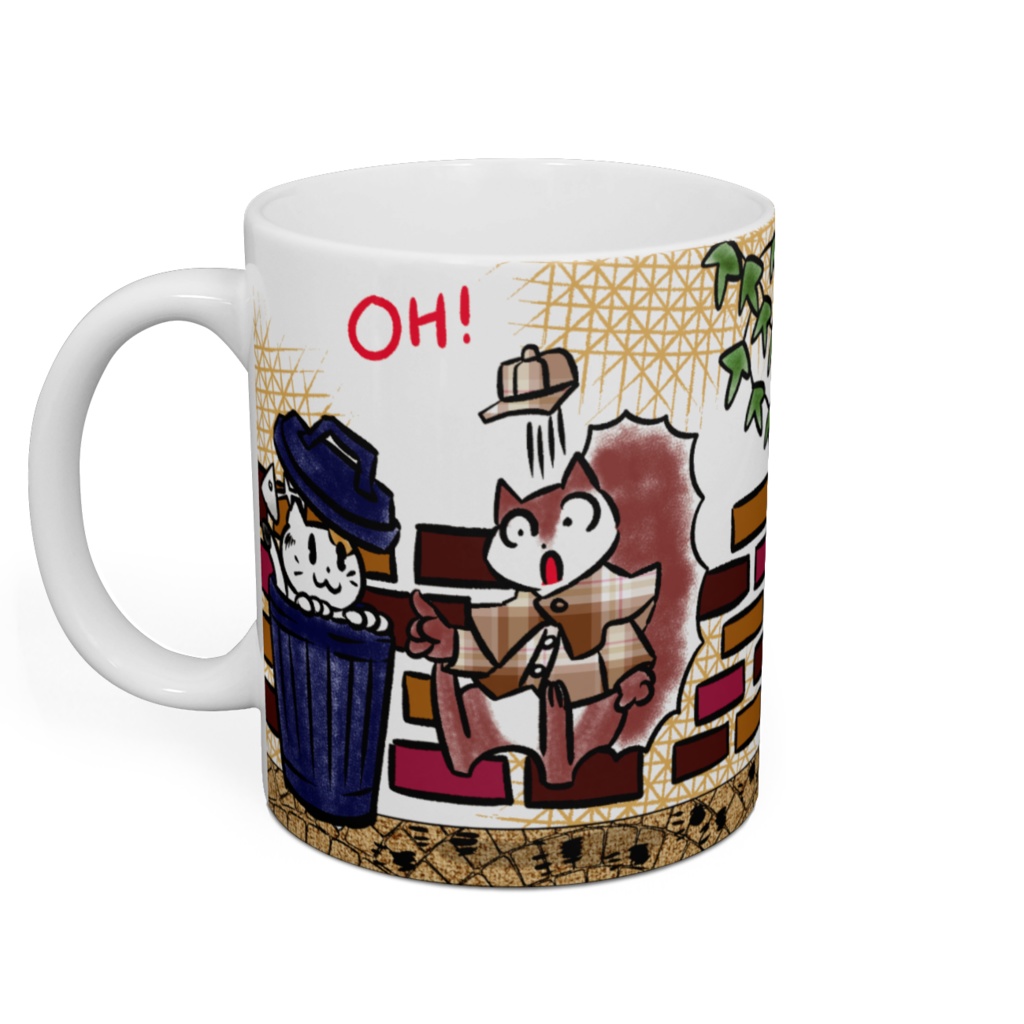 リス君のシャーロック・ホームズマグカップ