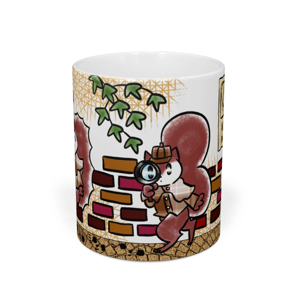 リス君のシャーロック・ホームズマグカップ