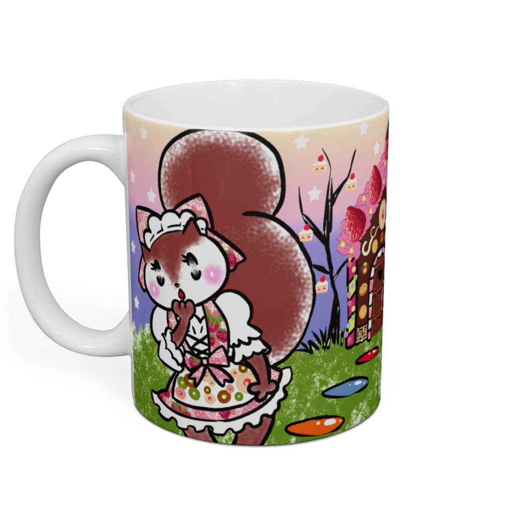 お菓子の家のリス君マグカップ