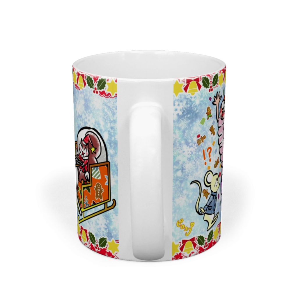 クリスマスマグカップリス君と牛君