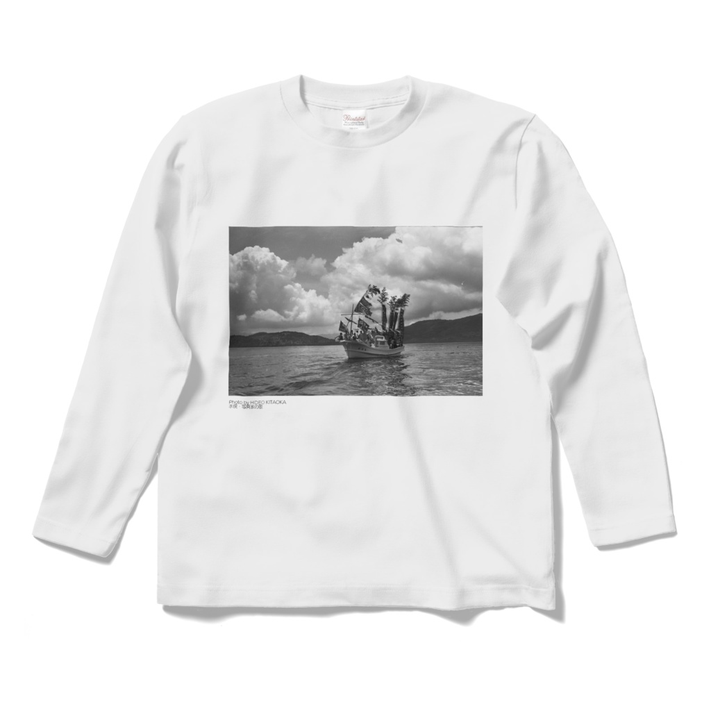 北岡秀郎写真Tシャツ（白・長袖）　不知火海