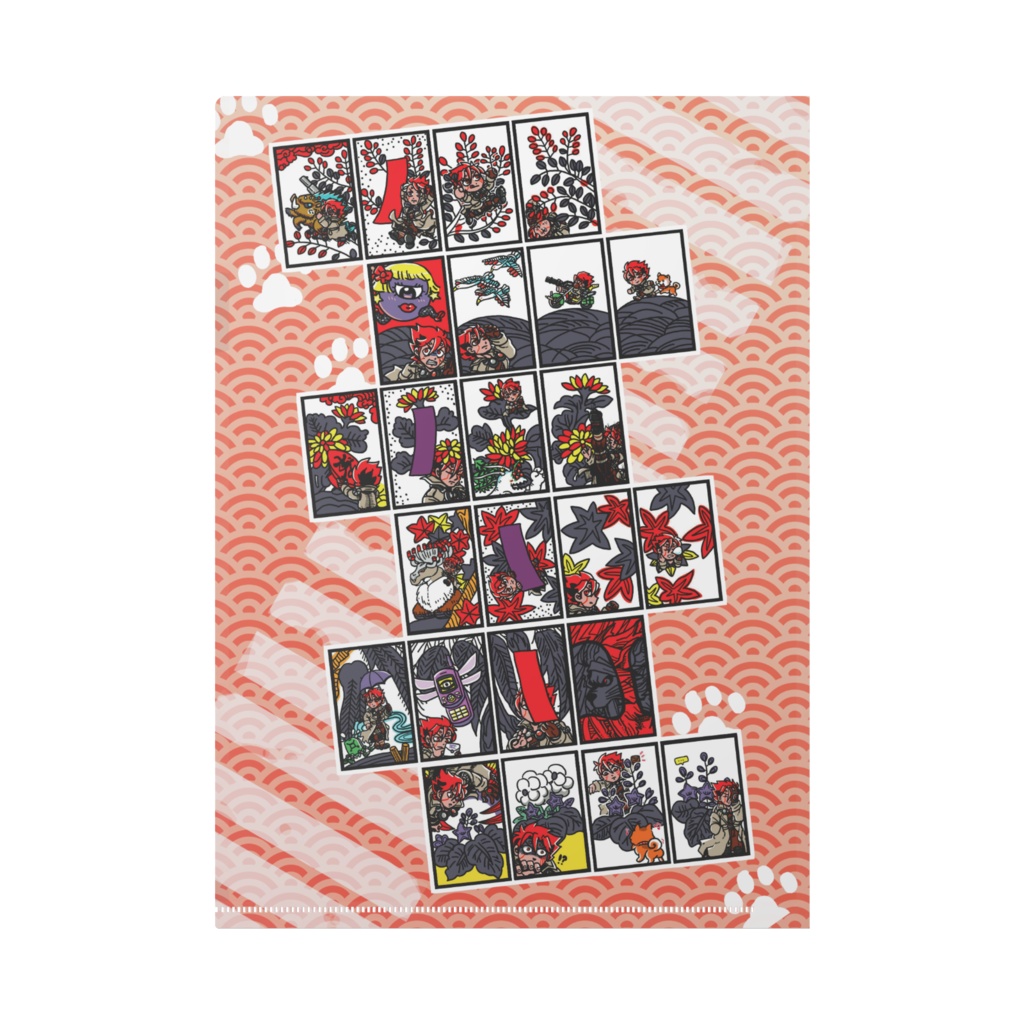 MM3 ドラムカンさん花札A4クリアファイル