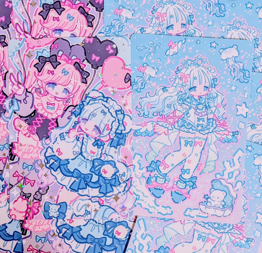 【ポスカ】キラキラポストカード