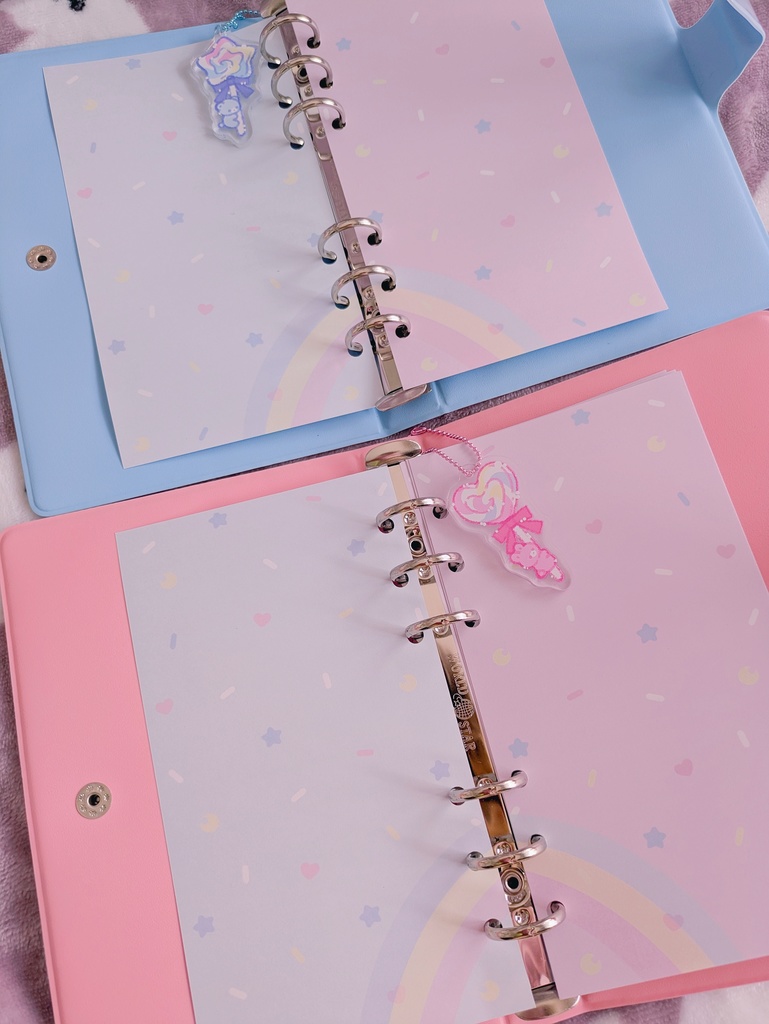 【システム手帳】6穴リング手帳(リフィル付き)