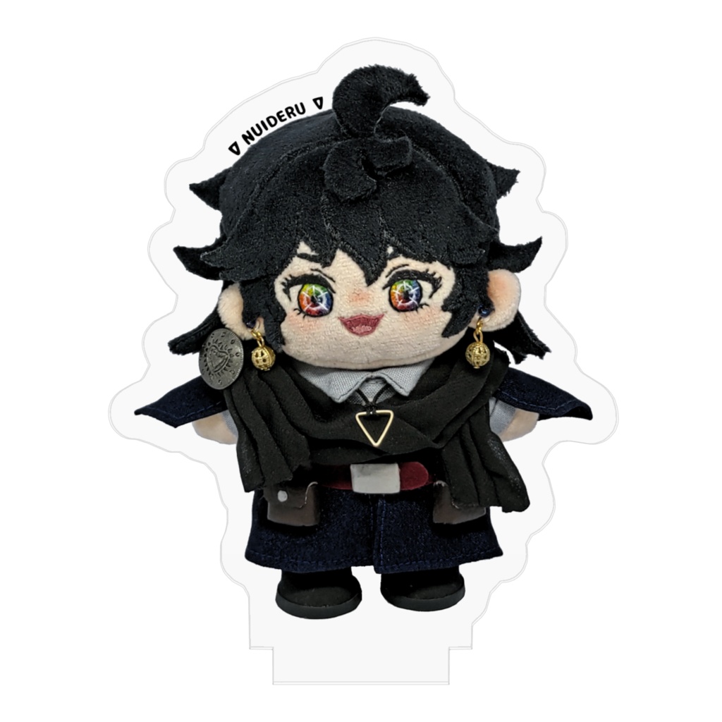 デルくんぬいぐるみアクリルフィギュアA(レインボーアイ)