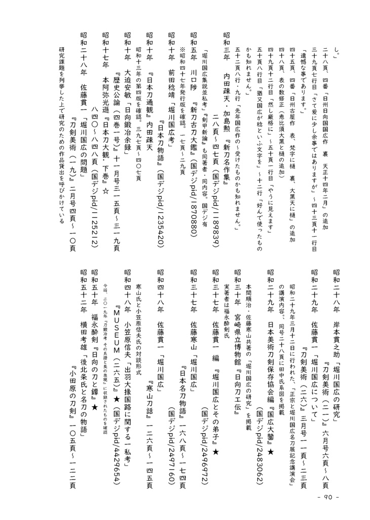 【情報系】水晶ノ粉ヲ以テ 刀工堀川国広にまつわる認識の変化を追う【改訂版v2】
