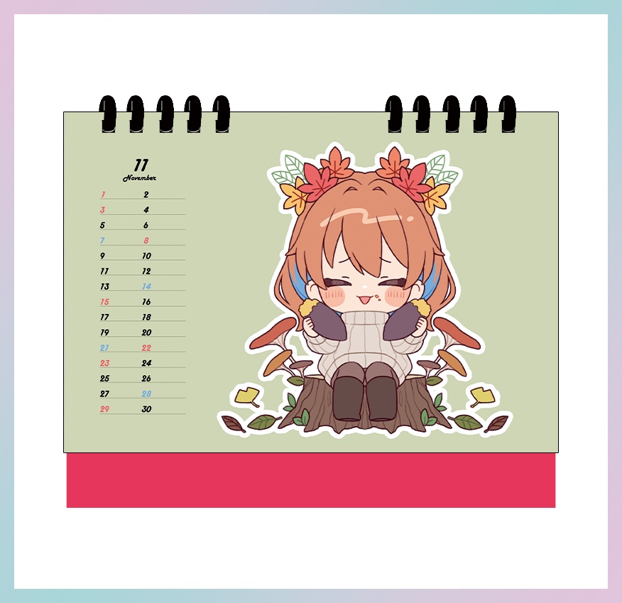 卓上カレンダー 2026ver