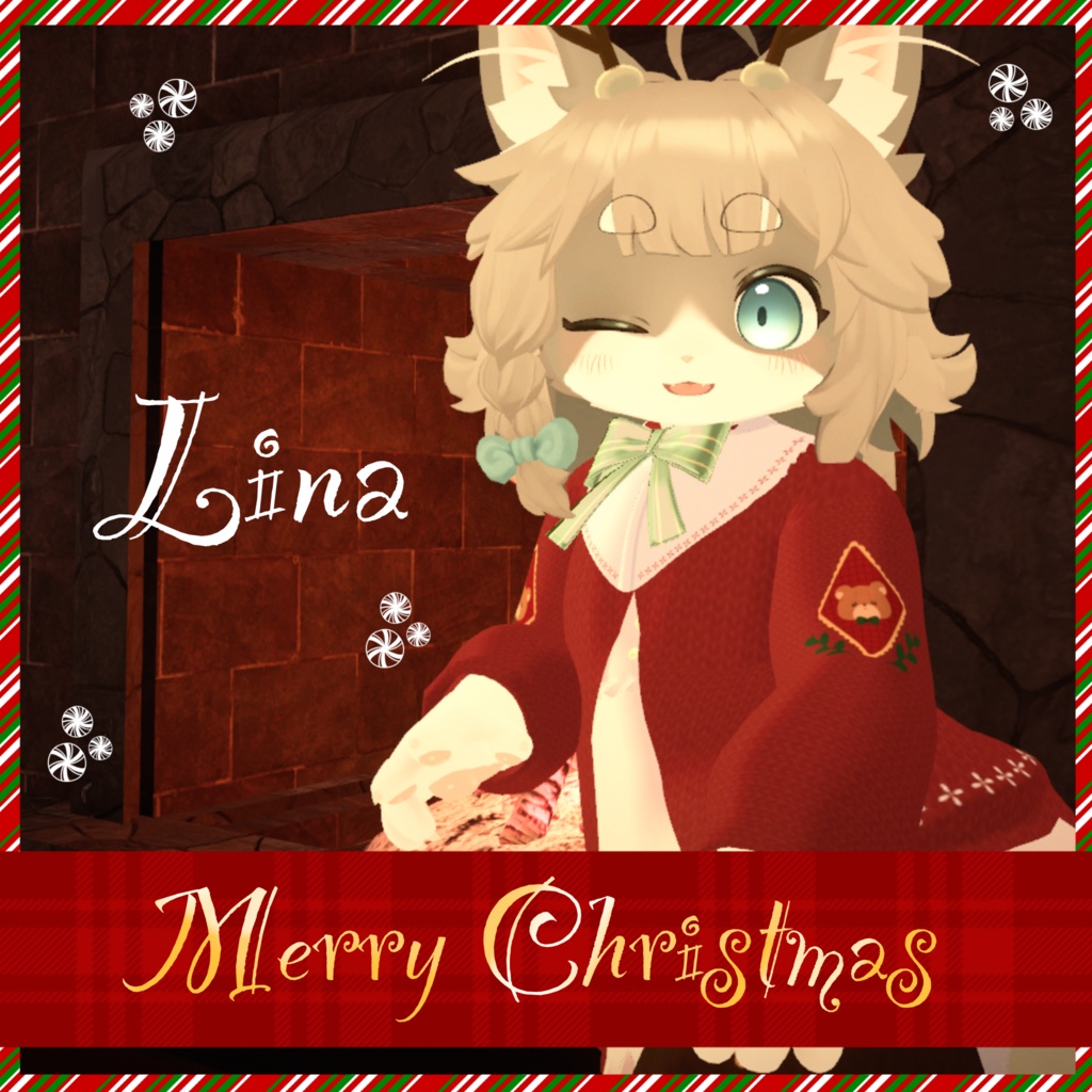 衣裝【リナ-Lina-】専用 【VRChat対応】クリスマス