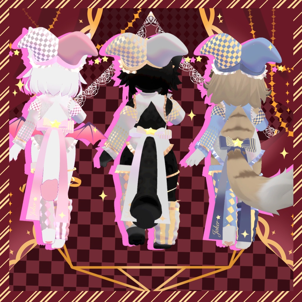 🎄✨🎁クリスマス 🎄✨🎁衣裝【Liebe リーベ】【灰島-haishima-】 【リナ-Lina-】【VRChat対応】ピエロの衣装 【クリスマス限定】