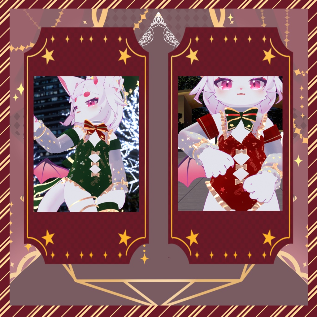 🎄✨🎁クリスマス 🎄✨🎁衣裝【Liebe リーベ】【灰島-haishima-】 【リナ-Lina-】【VRChat対応】ピエロの衣装 【クリスマス限定】