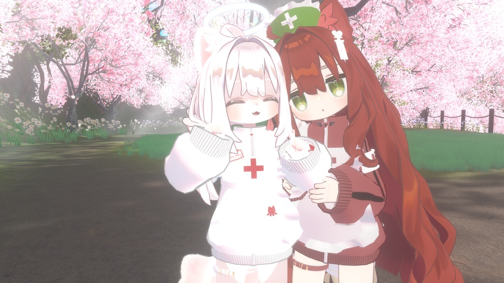 衣裝【まめひなた・キプフェル】ナースメイド  全10色 【VRChat対応】