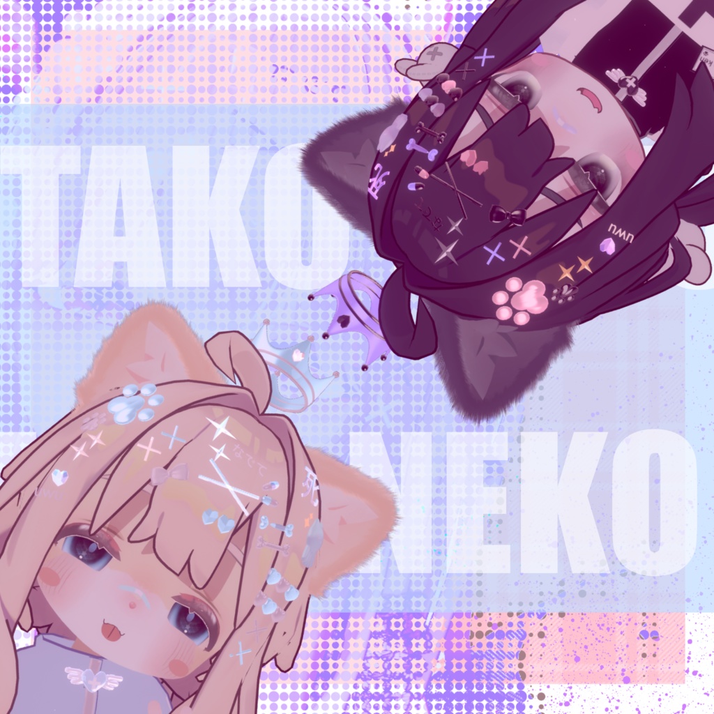 【VRChat想定】 クラウンヘアピン