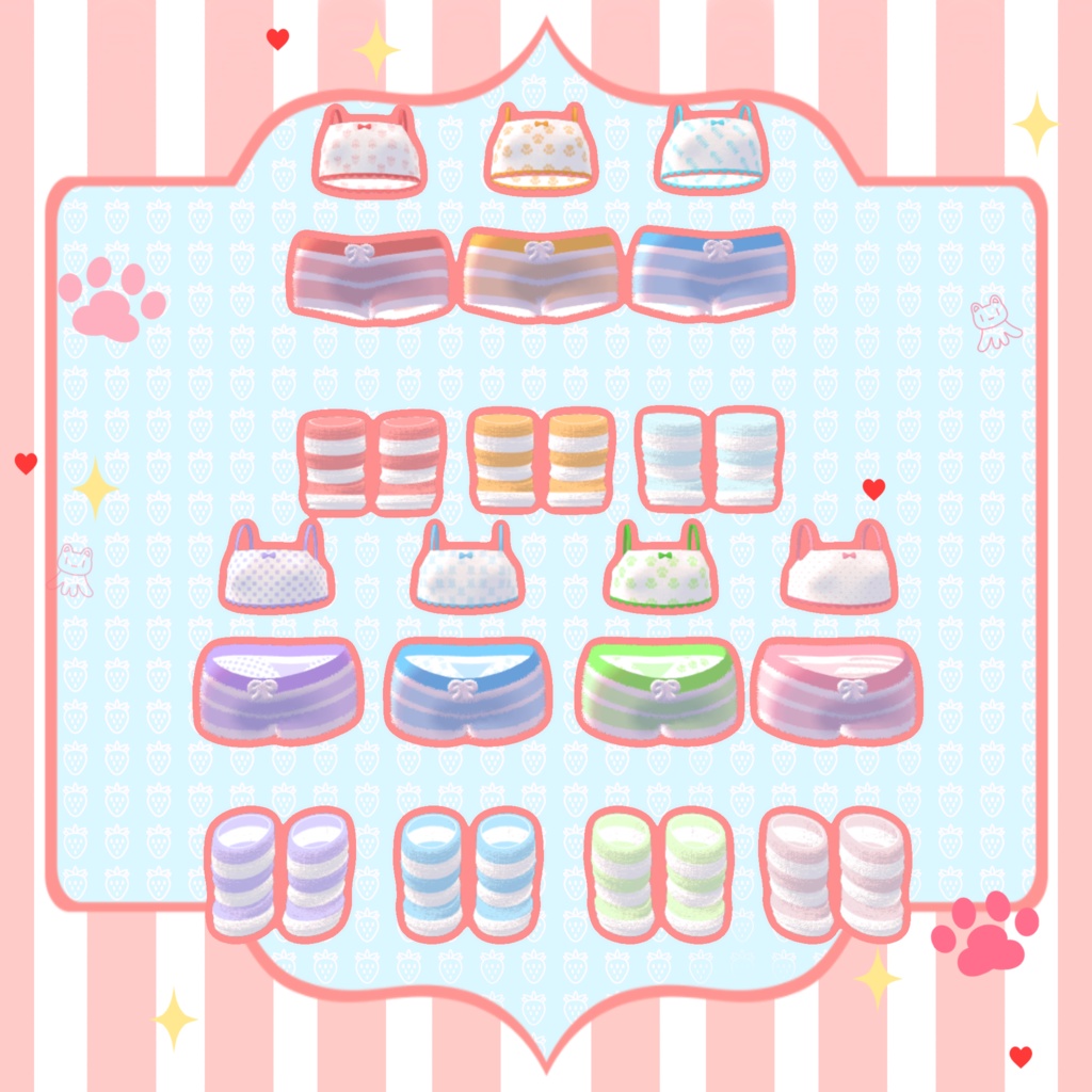 衣裝【リナ-Lina-】専用 【VRChat対応】TAKO NEKO パジャマ