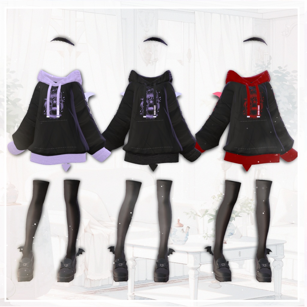✨セール中✨『小悪魔パーカー 』 12アバター対応