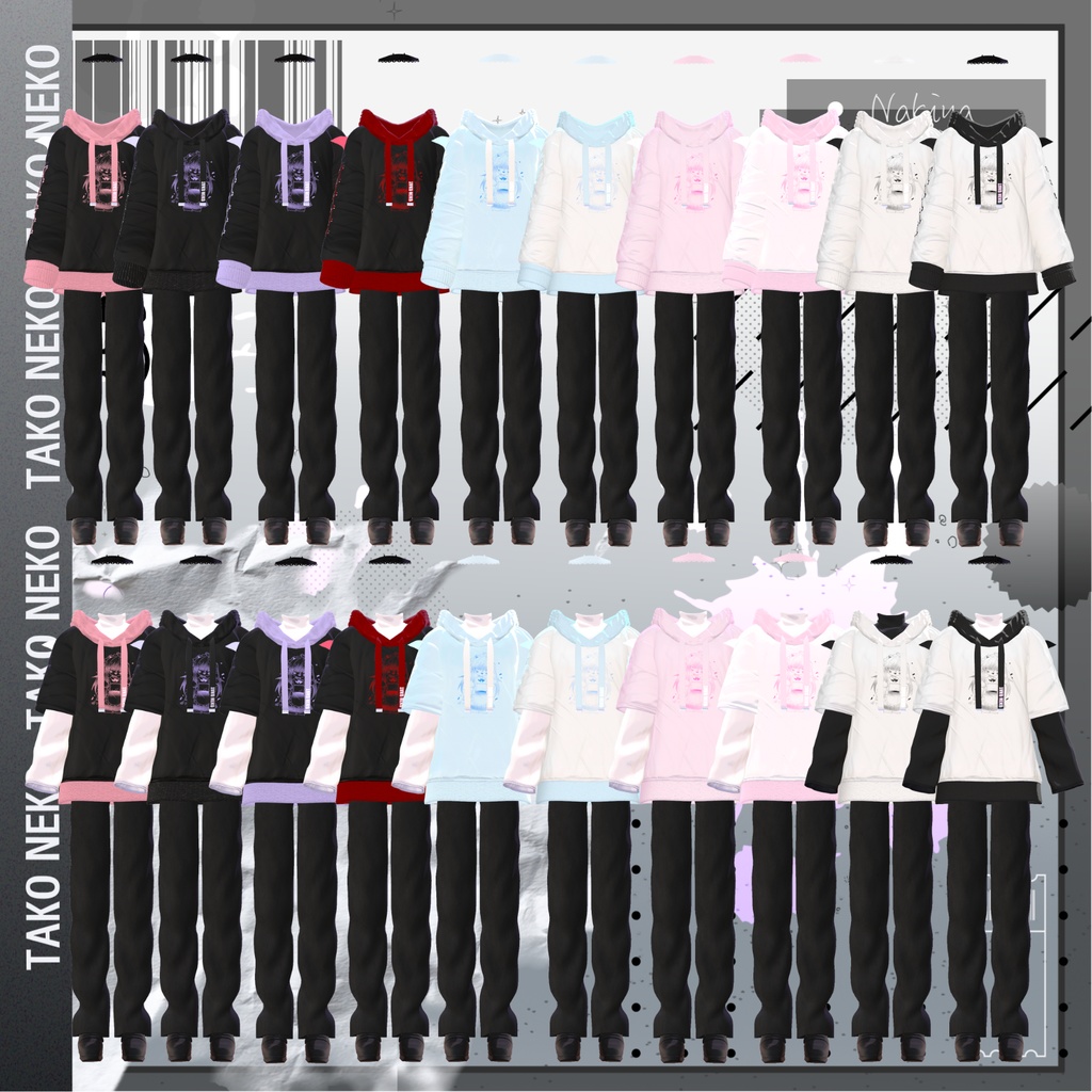 ✨セール中✨『小悪魔パーカー 』 泣夜-Nakiya /狛乃-Komano対応