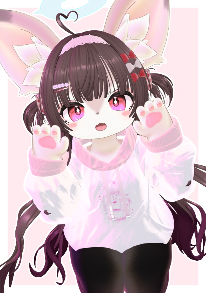 ✨『小悪魔パーカー 』 ケモノ5アバター対応 【リナ-Lina-】【うるふだ】【灰島-haishima-】【Alumy -アルミィ-】【天使 ホロヨエル】