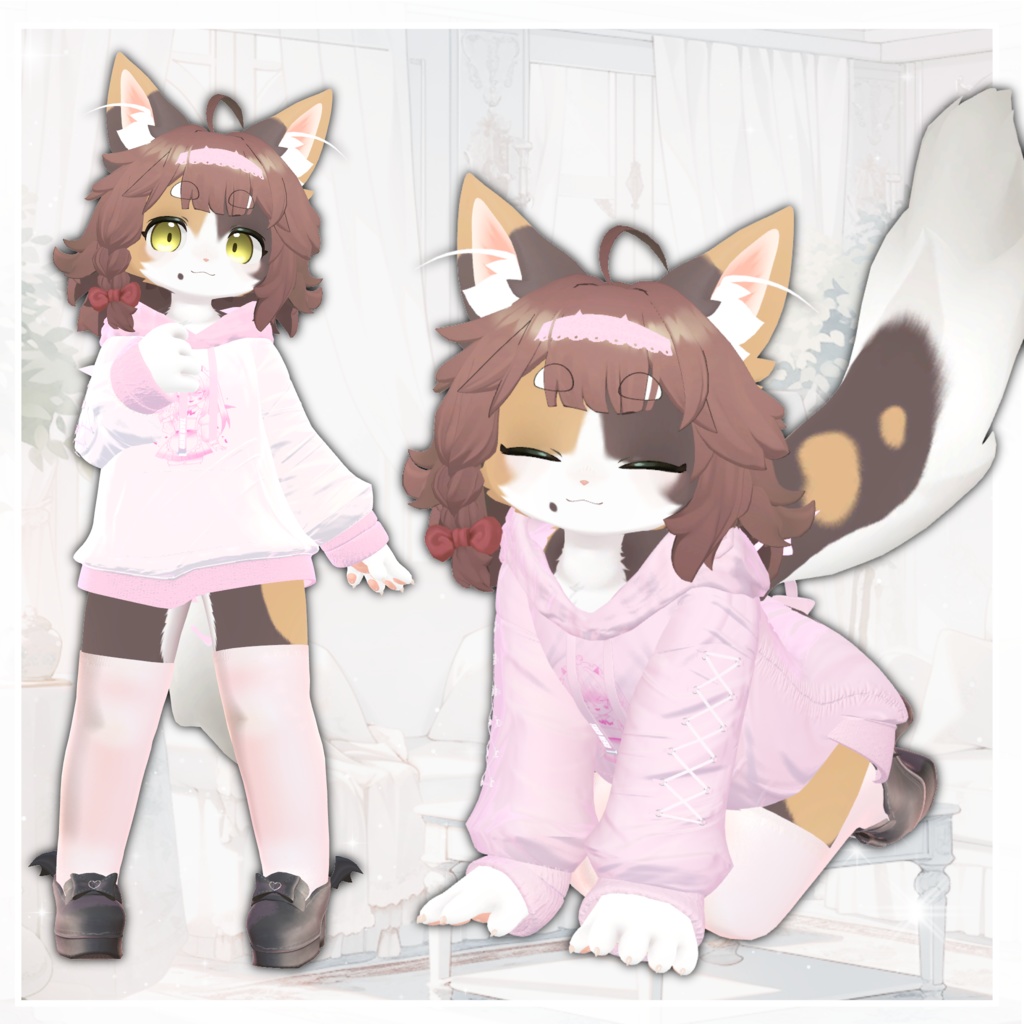 ✨セール中✨『小悪魔パーカー 』 ケモノ2アバター対応 【リナ-Lina-】【うるふだ】