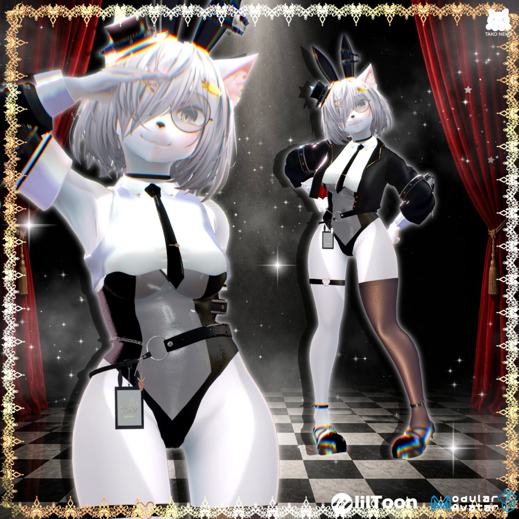 ♠️✨セール中🪄🐰『Kira usagihime綺羅兎姫 』🐰🪄 ケモノ12アバター対応✨♠️