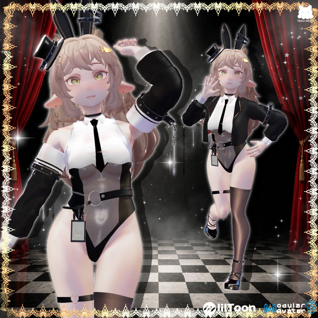 ♠️✨セール中🪄🐰『Kira usagihime綺羅兎姫 』🐰🪄 ケモノ12アバター対応✨♠️