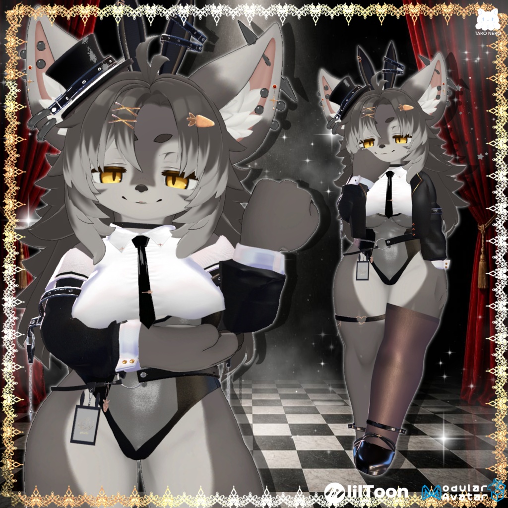 ♠️✨セール中🪄🐰『Kira usagihime綺羅兎姫 』🐰🪄 ケモノ12アバター対応✨♠️