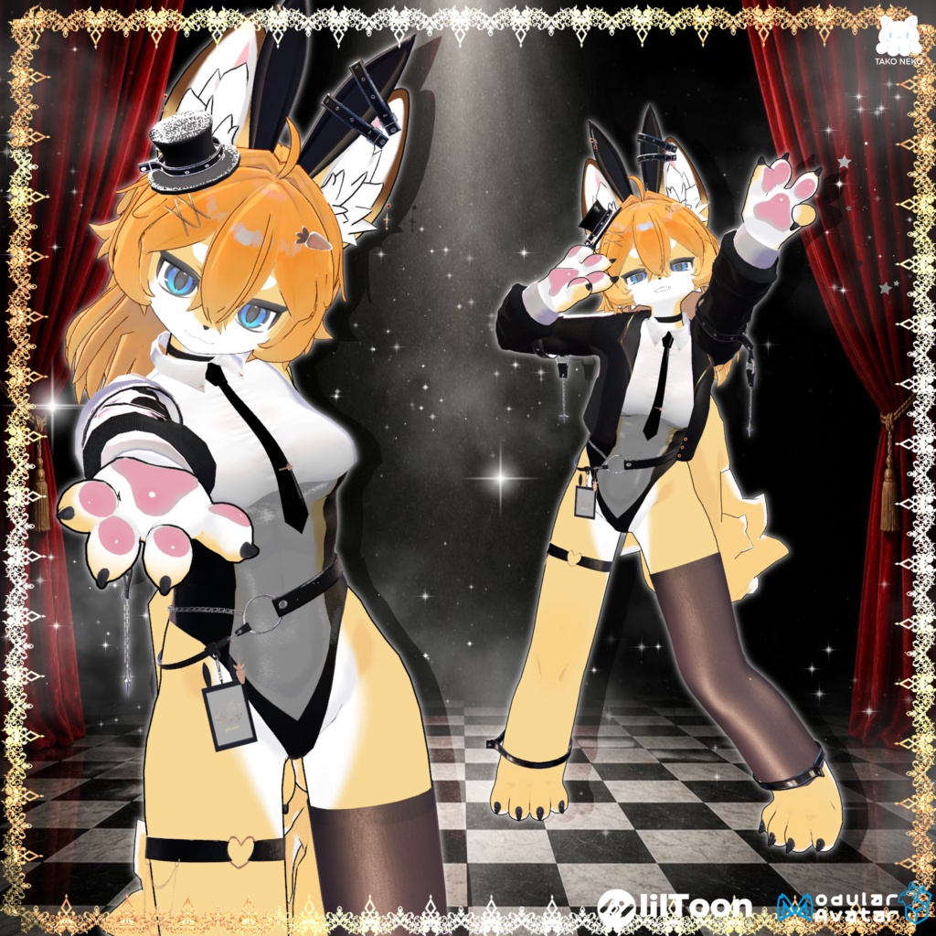 ♠️✨セール中🪄🐰『Kira usagihime綺羅兎姫 』🐰🪄 ケモノ12アバター対応✨♠️
