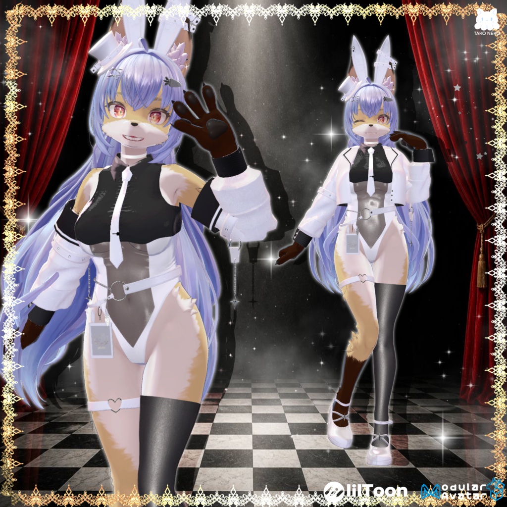 ♠️✨セール中🪄🐰『Kira usagihime綺羅兎姫 』🐰🪄 ケモノ12アバター対応✨♠️
