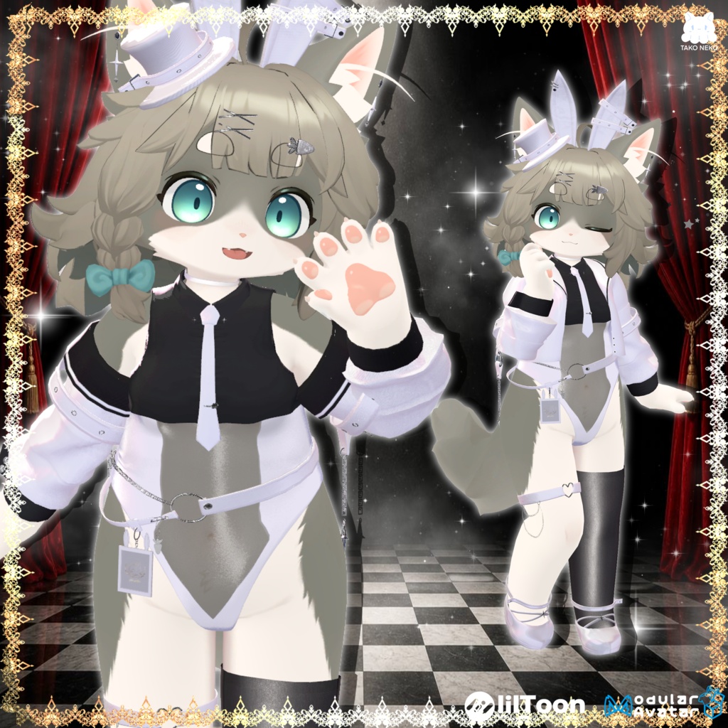 ♠️✨セール中🪄🐰『Kira usagihime綺羅兎姫 』🐰🪄 ケモノ12アバター対応✨♠️