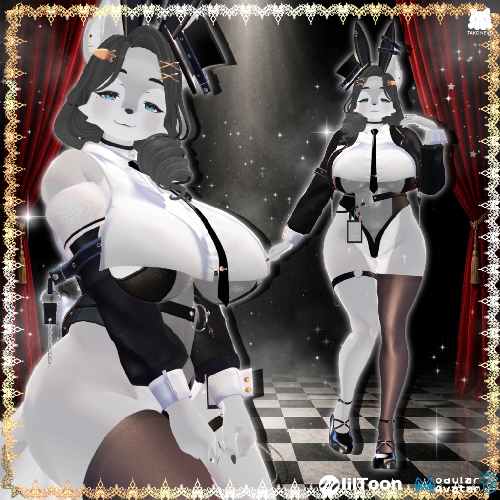 ♠️✨セール中🪄🐰『Kira usagihime綺羅兎姫 』🐰🪄 ケモノ12アバター対応✨♠️