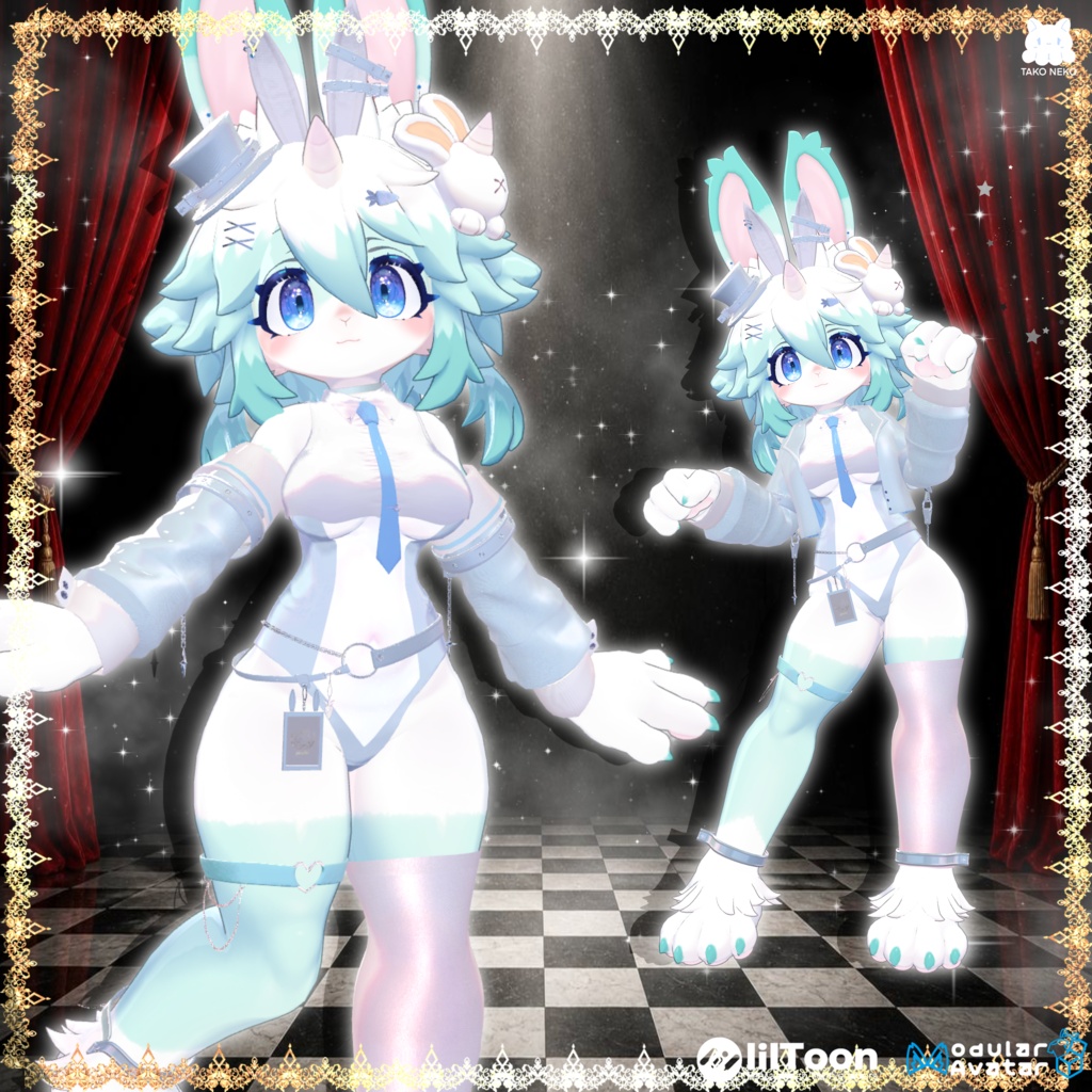 ♠️✨セール中🪄🐰『Kira usagihime綺羅兎姫 』🐰🪄 ケモノ12アバター対応✨♠️