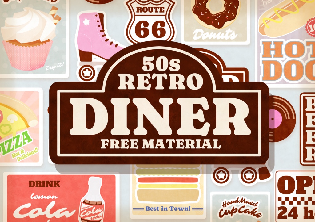 【無料版あり】RETRODINER【フリー素材】