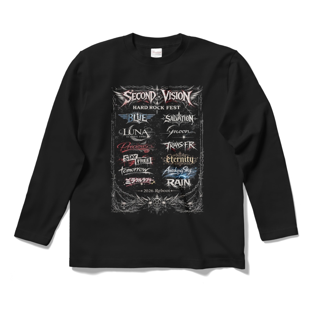 SV Tour T-shirt 2026 Reboot ロング METAL .ver (BK) カラー