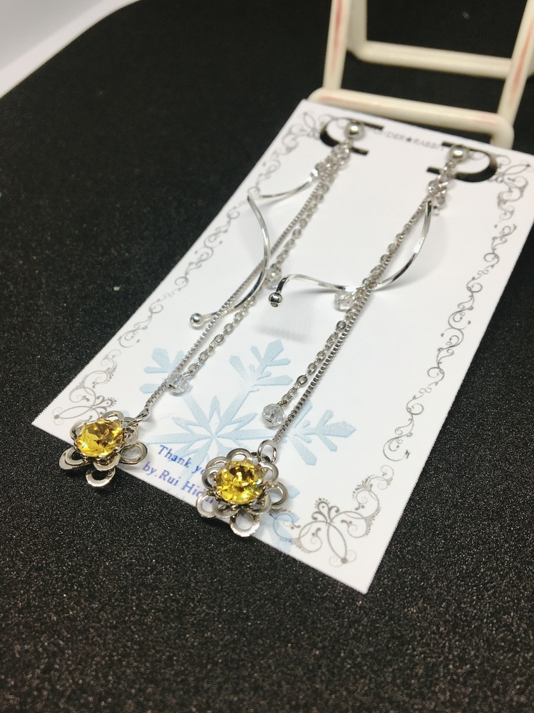 【YOI】氷上の花ピアス(イヤリング )