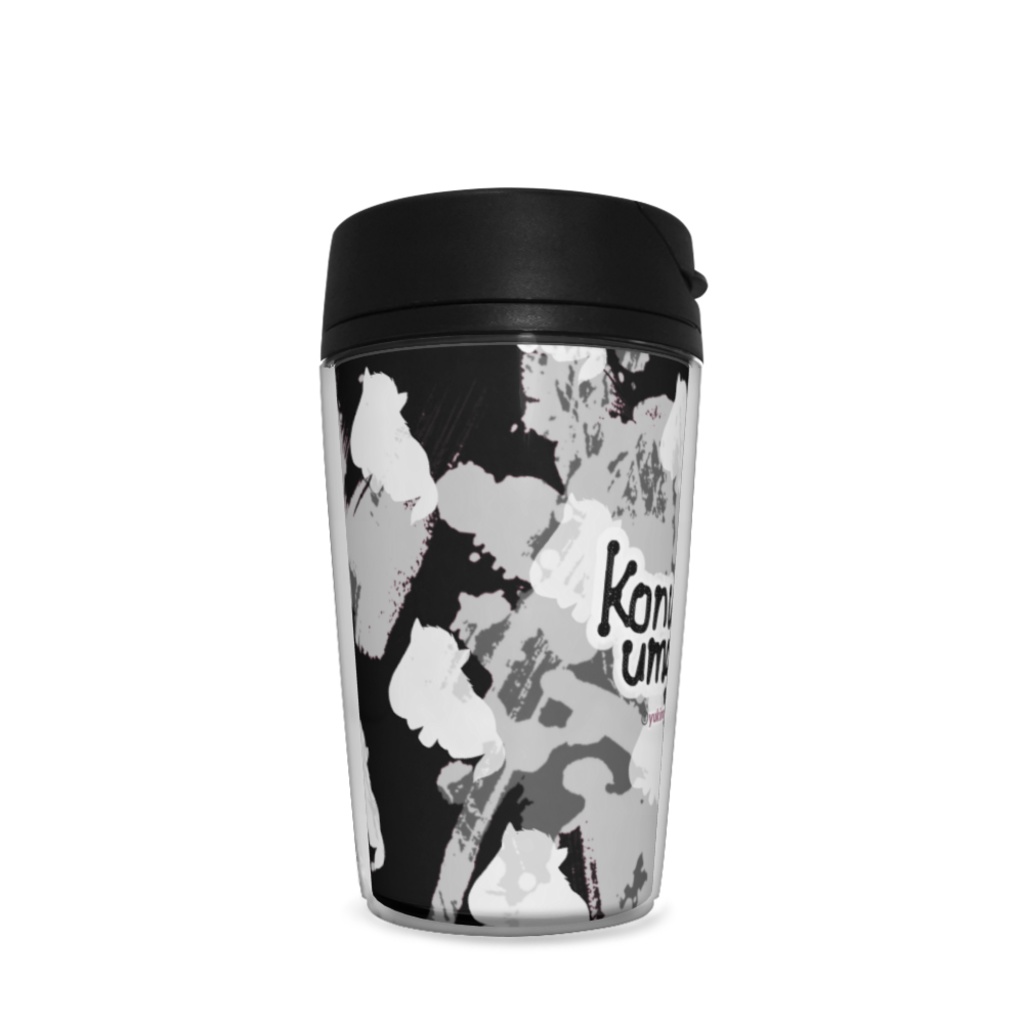 馬くんタンブラー(ブラック✕ホワイト)