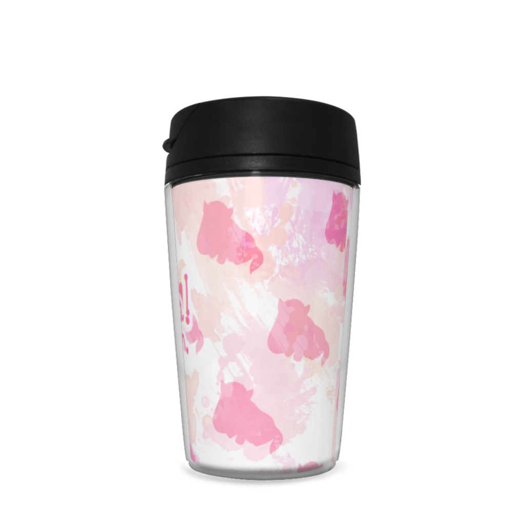 馬くんタンブラー(ホワイト✕ピンク)