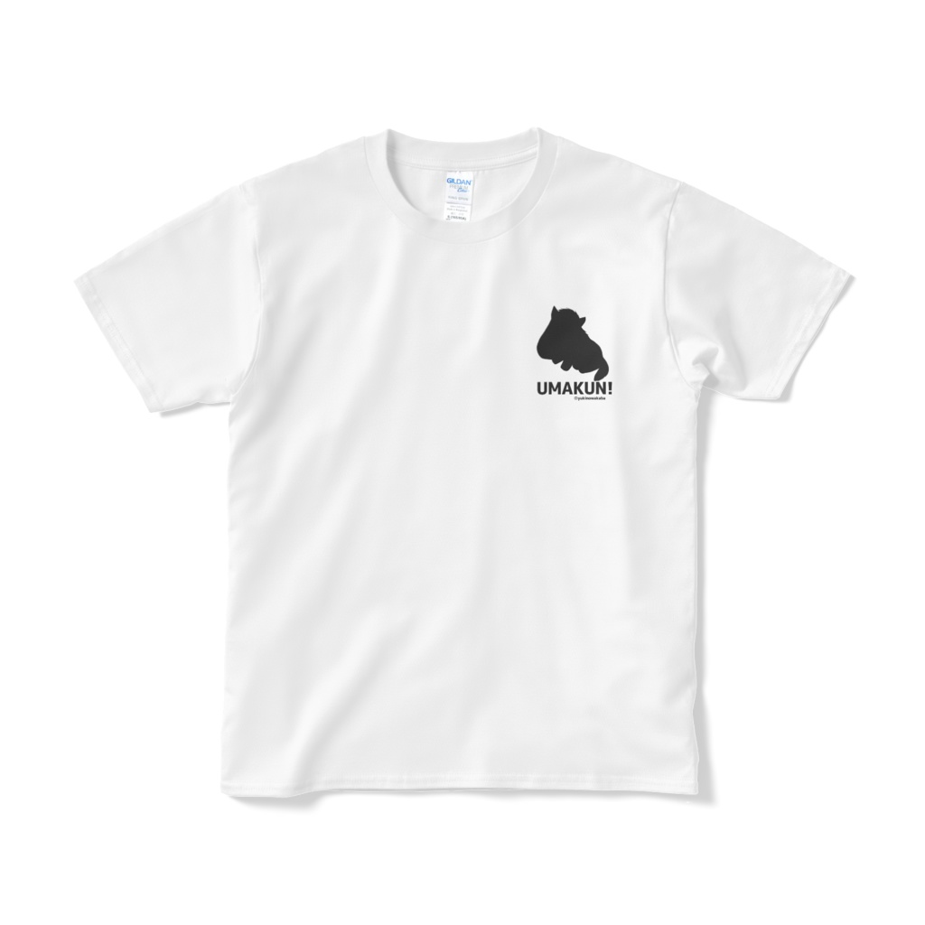 ワンポイント馬くんTシャツ(黒)